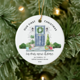 Unser erstes Weihnachts-New House-Keramik-Ornament Keramik Ornament