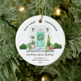 Unser erstes Weihnachts-New House-Keramik-Ornament Keramik Ornament
