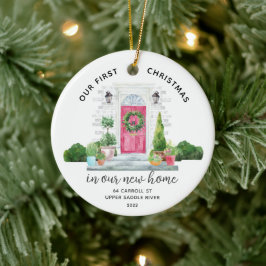 Unser erstes Weihnachts-New House-Keramik-Ornament Keramik Ornament
