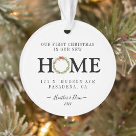 Unser erstes Weihnachts-New-Zuhause-House-Projekt Ornament