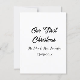 Unser erstes Weihnachtsdatum - Herr und Frau - Postkarte