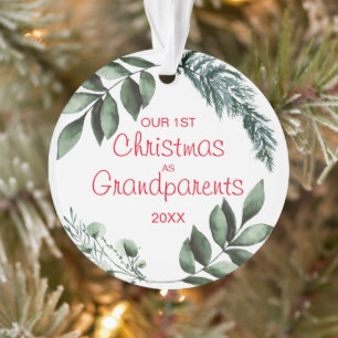 Unser erstes Weihnachtsfest als Großeltern Botanis Ornament