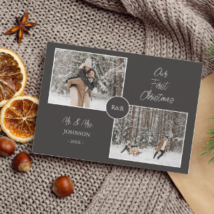 Unser erstes Weihnachtsfest - Mr. and Mrs Fun Holi Feiertagskarte