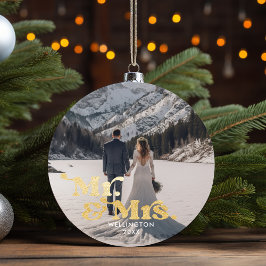 Unser erstes Weihnachtsfest - Mr. & Mrs. Elegant W Keramik Ornament