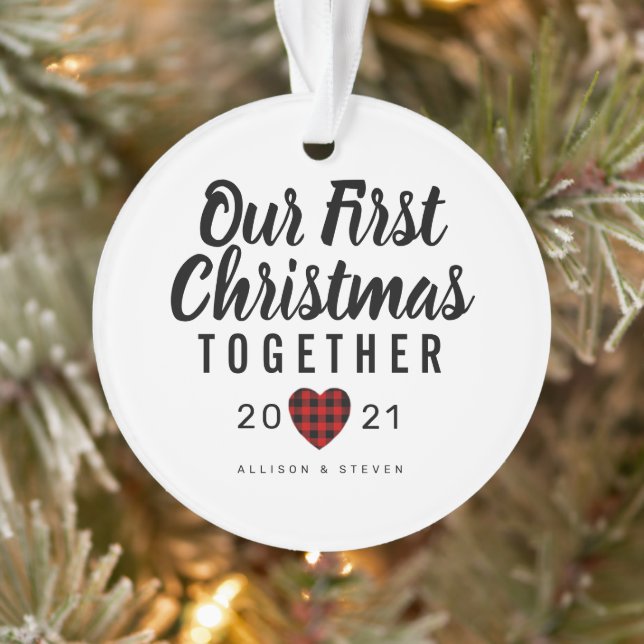 Unser erstes Weihnachtsfest Personalisiert Ornament (Baum)