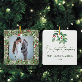 Unser erstes Weihnachtsgeschenk Keramikornament