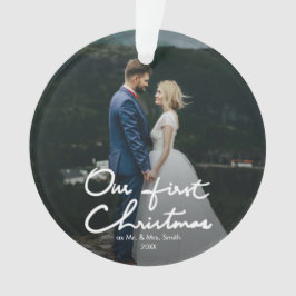 Unser erstes Weihnachtsmodernes Hand-Mit Ornament
