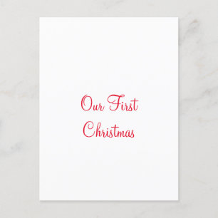 Unser erstes Weihnachtsnachtsnachtsnachtsnachtsnac Postkarte