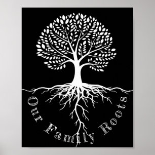 Unser Familienstammbaum Lebensbaum Leinwanddruck Poster
