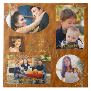 Unser Family Foto Album Collage Fliese