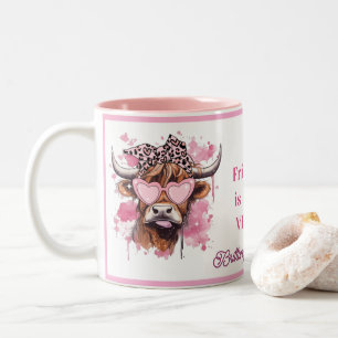 Unser Freundschaft Ist MOOH-VELOUS Hereford Kuh Be Zweifarbige Tasse