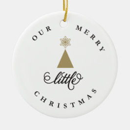 Unser fröhliches kleines Niedliches Baby 1. Weihna Keramik Ornament