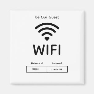 Unser Gäst-WLAN-Passwort Magnet