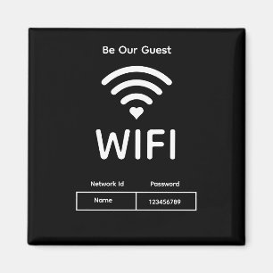 Unser Gäste-Wifi-Passwort Magnet