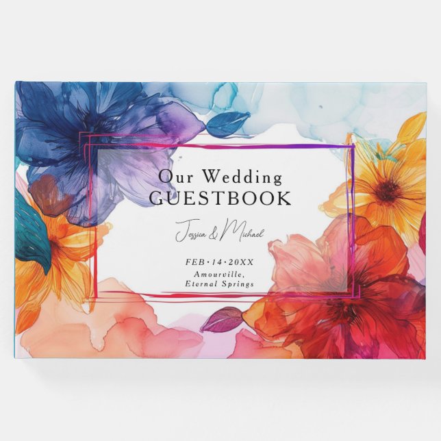 Unser Gästebuch Anemone Dreamscape Hochzeit (Vorderseite)