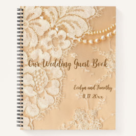 Unser Gästebuch für Hochzeiten und Perlen Notizbuch