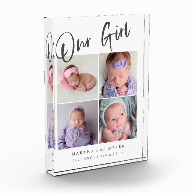 Unser Girl Modern Baby Fotoblock (Links)