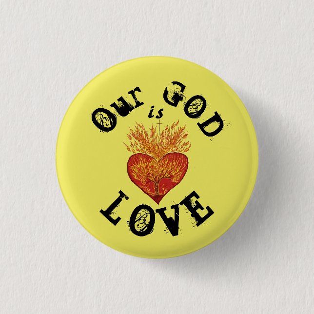 Unser Gott ist Liebe Button (Vorderseite)