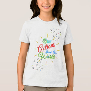 Unser Handeln Rette unsere Welt Tri-Blend Shirt
