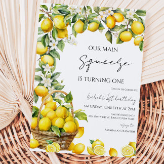 Unser Hauptpresse Lemon Geburtstag Einladung