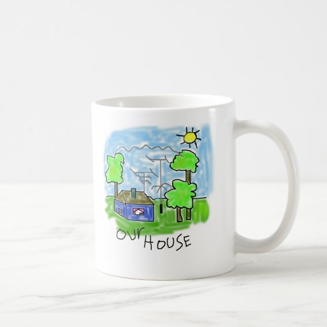 Unser Haus - Amateurradio - Tasse (Rechts)