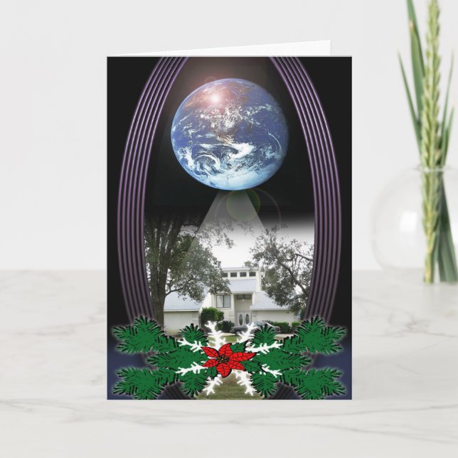 Unser Haus Feiertagskarte (Vorderseite)