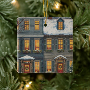 Unser Haus zu Ihrem Weihnachtsornament