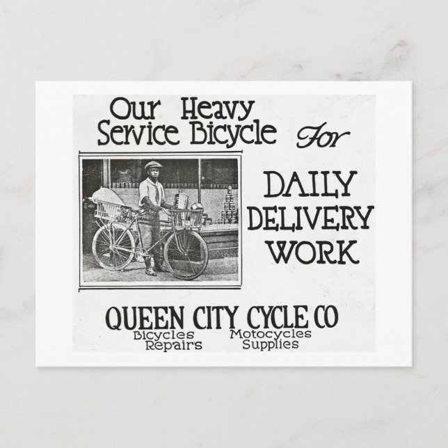 Unser Heavy Service Bicycle - Vintag Americana Postkarte (Vorderseite)
