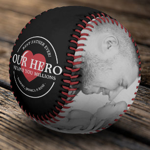 Unser Helden-Vater   Bester Vater je FotoCollage Baseball