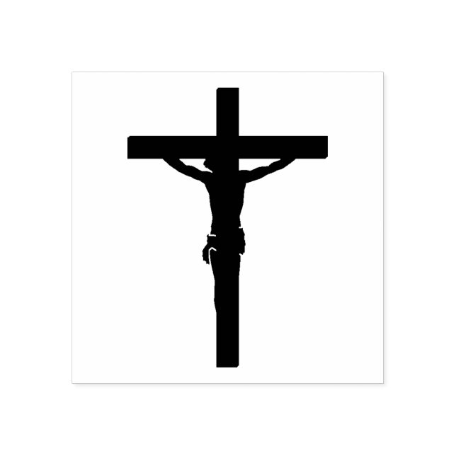 Unser Herr Jesus Christus auf Kreuz/Kreuzzifix Gummistempel (Prägung)