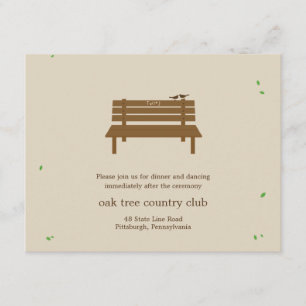 Unser Hochzeitsempfang im kleinen Kreis - Karte