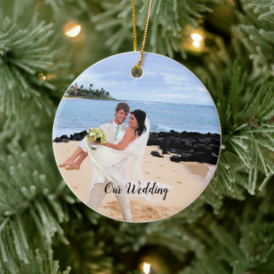 Unser Hochzeitsgrabmal-Foto Keramik Ornament