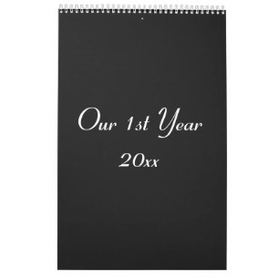 Unser Hochzeitskalender für das 1. Jahr Kalender