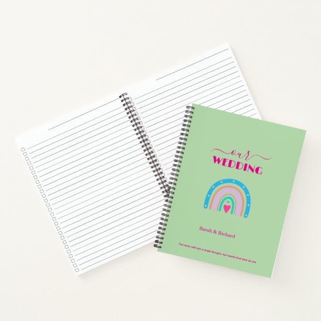 Unser Hochzeitsplaner-Buch - maßgeschneiderter Hoc Notizbuch (Innenseite)