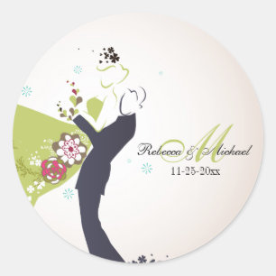 Unser Hochzeitstag - Braut- und Aufkleber