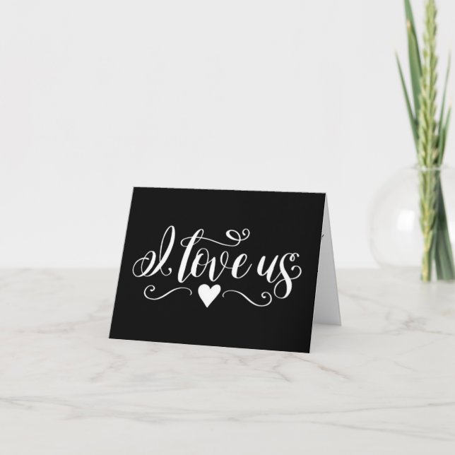 **UNSER JAHRESJAHR** I LIEBE "US" & "YOU more" Karte (Vorderseite)