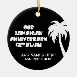 Unser jamaikanischer Jubiläum Keramikornament