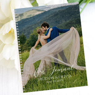 Unser Journal Custom Foto für Husband Bride,Elegan Notizbuch