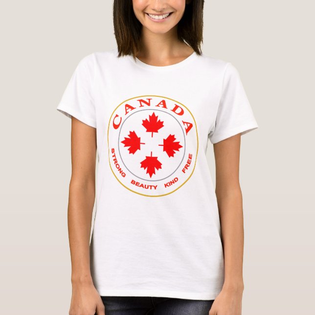 Unser Kanada-Emblem T-Shirt (Vorderseite)