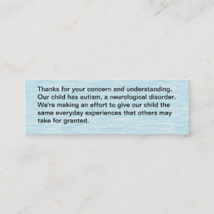 Unser Kind hat Autismus - Karte