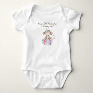 Unser kleiner Affe wird ein Jahr alt  Baby Strampler