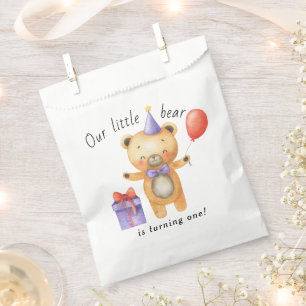Unser kleiner Bär verwandelt einen Kindergeburtsta Geschenktütchen