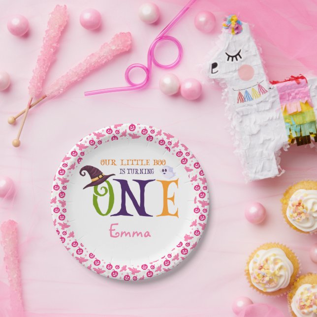 Unser kleiner Boo, der eins dreht, Halloween, 1. G Pappteller (Party)