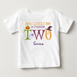 Unser kleiner Boo dreht sich um zwei, Halloween, 2 Baby T-shirt