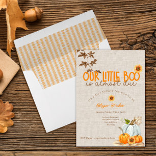 Unser kleiner Boo ist fast passend Baby Dusche ein Einladung