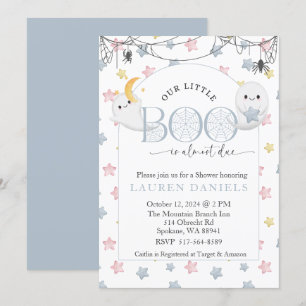 Unser kleiner Boo ist fast zu Halloween Baby Einladung