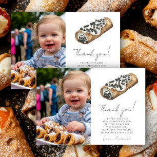 Unser kleiner Cannoli 1. Geburtstag Danke