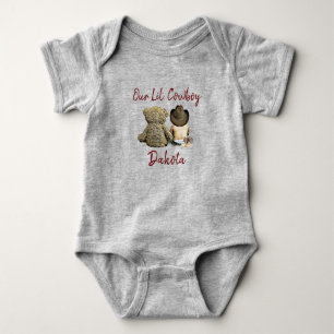 Unser kleiner Cowboy Personalisiert Baby Boy Strampler