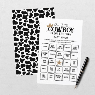 Unser Kleiner Cowboy Western Rodeo Baby Shower Bin
