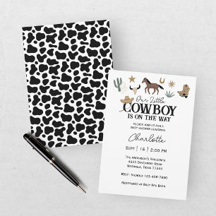Unser kleiner Cowboy Western Rodeo Babyshower Einladung